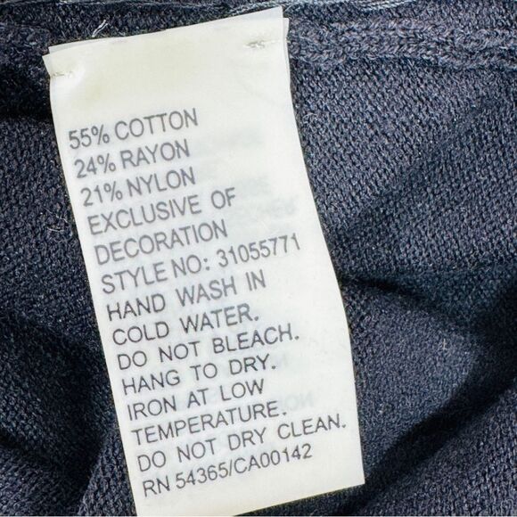 Peter Nygard Dangle Fish Scale Sequins Mock Neck Sleeveless Sweater Black PS - Picture 10 of 12